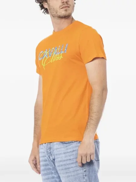 Tricou Cavalli Class cu imagine portocaliu