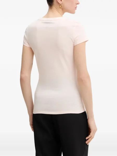 Tricou Armani Exchange cu paiete roz