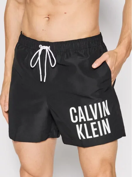 Calvin Klein Swimwear Плувни шорти Medium черен