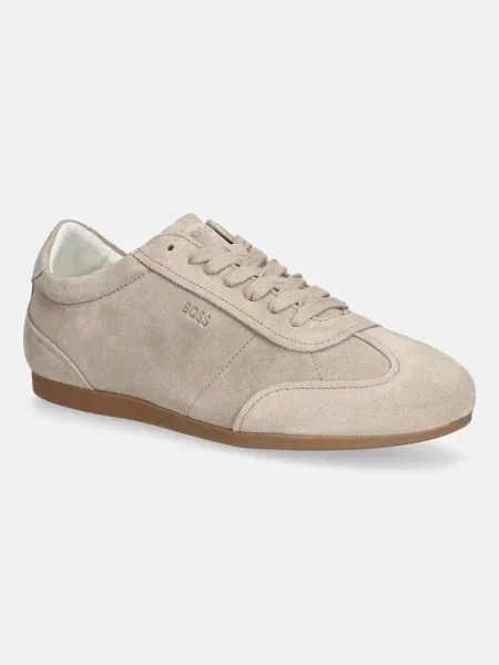 BOSS Solenne sneakers pentru femei din piele întoarsă negru