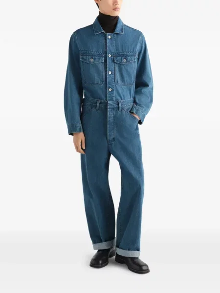 Pantaloni Lemaire albastru