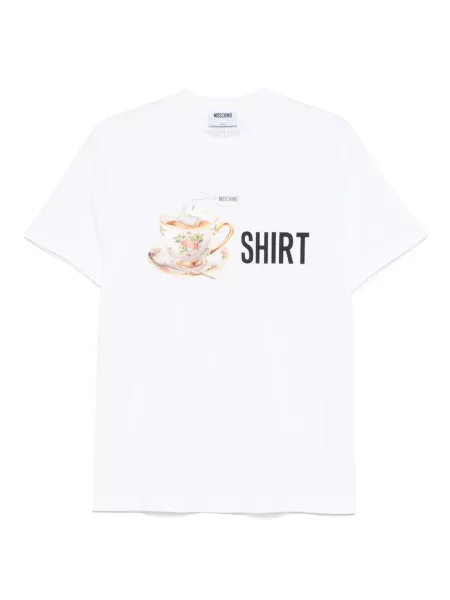 Tricou Moschino cu imagine alb
