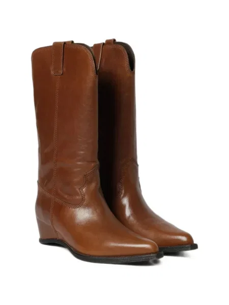 Botine Paloma Barcelo cu pană maro