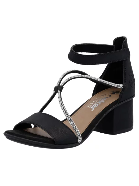 Rieker Páskové sandály černá