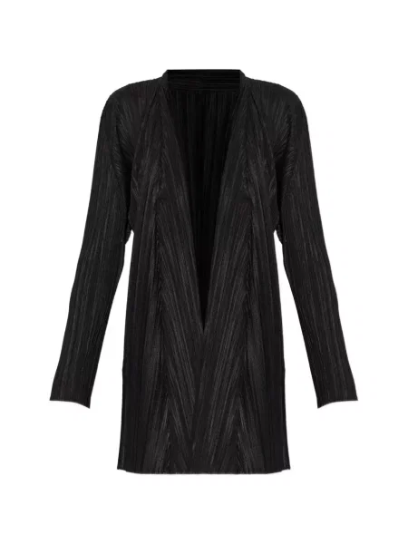 Palton Pleats Please Issey Miyake negru