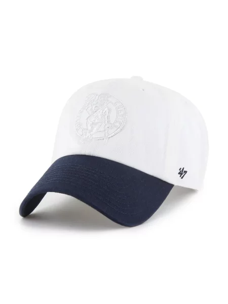 Шапка с козирка 47 brand NBA Boston Celtics x Tommy Hilfiger с изчистен дизайн бяло