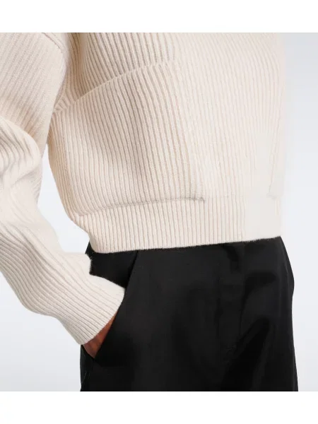 Pulover Alaïa de lână alb