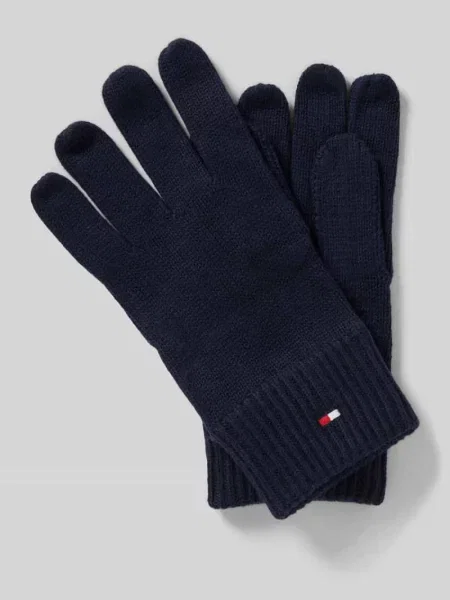 Rękawiczki Tommy Hilfiger granatowe