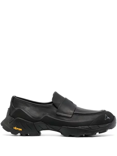 Pantofi loafer Roa din piele cu imagine negru
