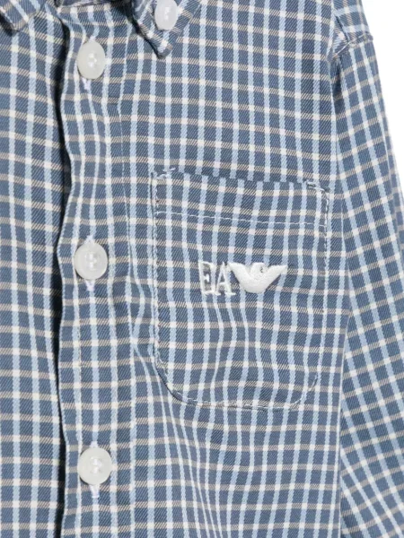 Koszula dziecięca Emporio Armani niebieska