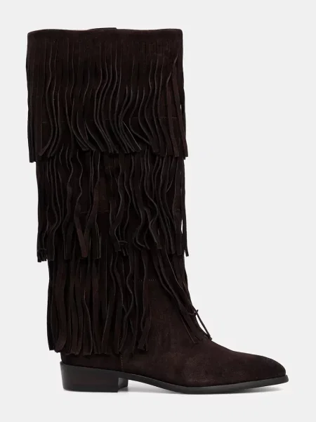 Замшевые сапоги Steve Madden коричневые