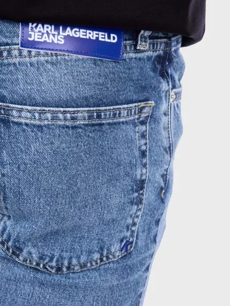 Прямі джинси Karl Lagerfeld Jeans бавовна/еластан синій