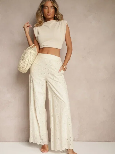 Pantaloni Milirelia bej