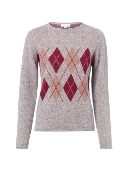 Brookshire Wełniany sweter Kobiety Wełna S szary