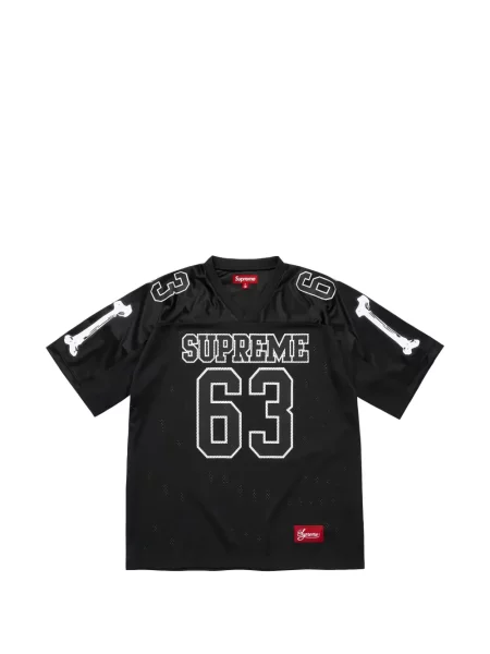 Fotbal tricou Supreme cu imagine din jerseu negru