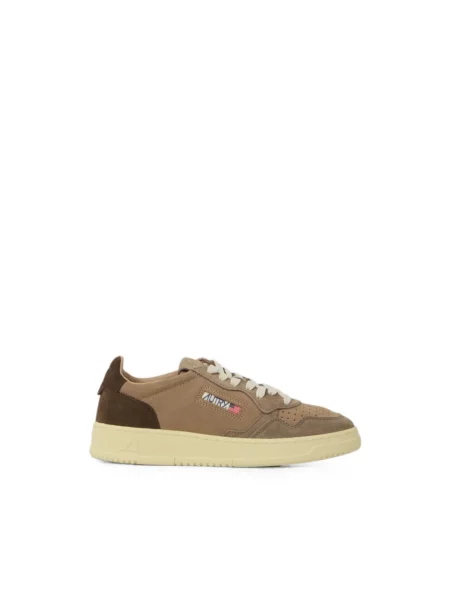 Sneakersy Autry zamszowe brązowe