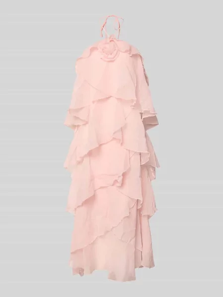Długa sukienka z 3d detalami w stylu falban model DELILAH' Vero Moda