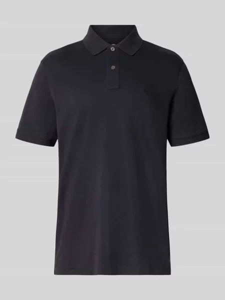 Koszulka polo o kroju regular fit z wyhaftowanym logo Fynch-hatton granatowe