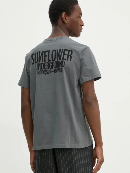 Sunflower t-shirt z nadrukiem szary