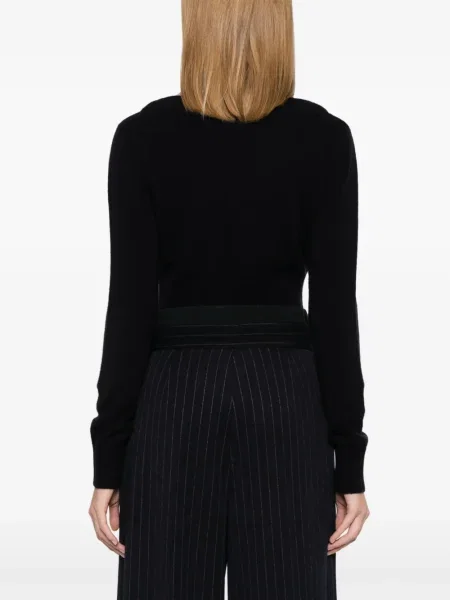 Пуловер Max Mara изрязани синьо