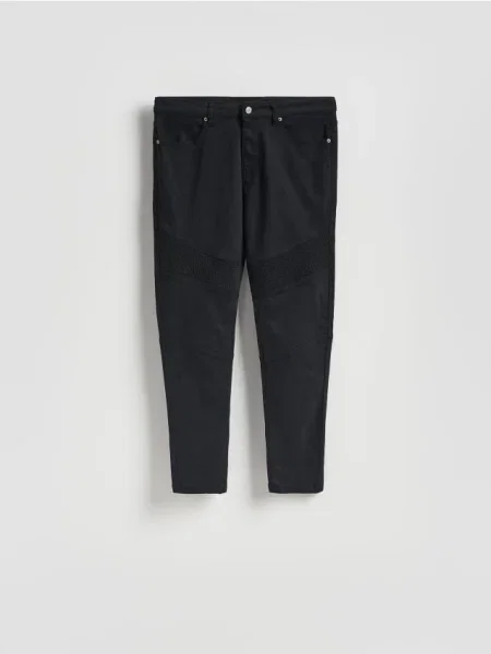 Reserved Pantaloni skinny din majoritar negru