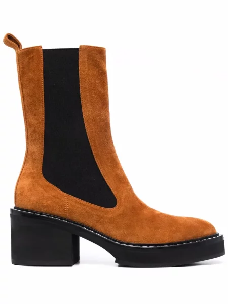 Botine Khaite din piele de căprioară