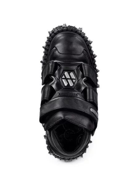 Sneakerși New Rock cu platformă negru
