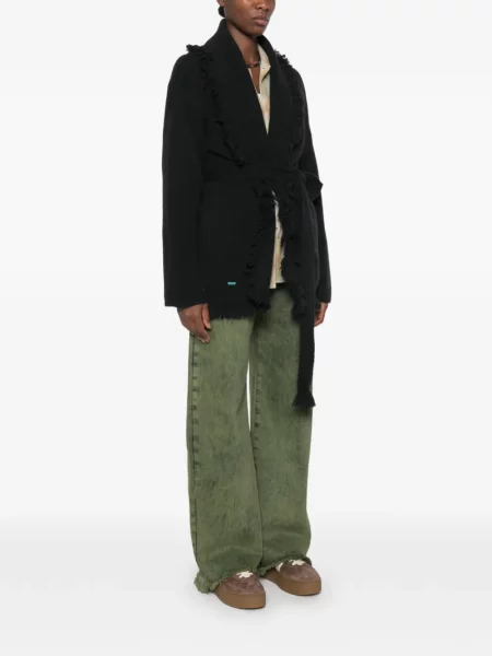 Cardigan Alanui cu franjuri negru