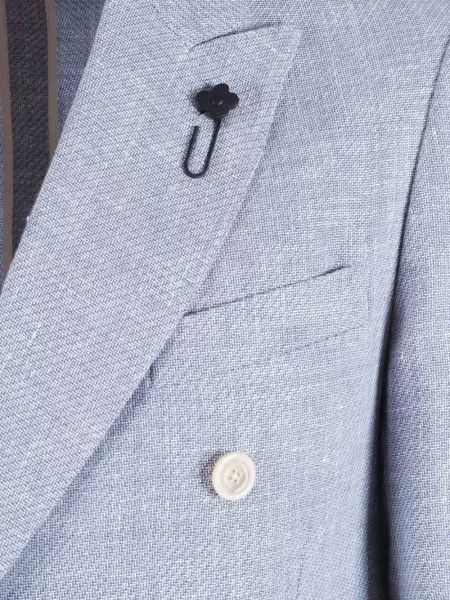 Sacou Lardini cu două rânduri de nasturi albastru