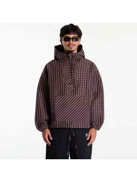 Jachetă Umbro Check Masked Anorak Burgundy L
