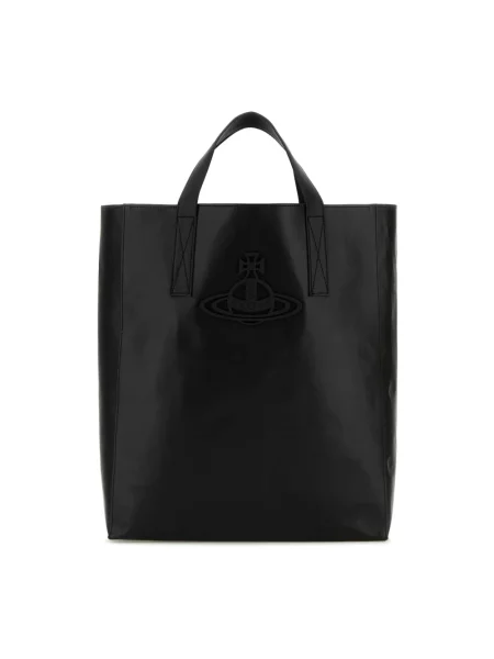 Shopperka Vivienne Westwood skórzana czarna