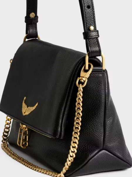Кожаная сумка Zadig&voltaire черная