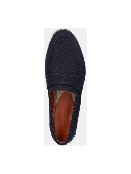 Espadryle Missoni skórzane niebieskie