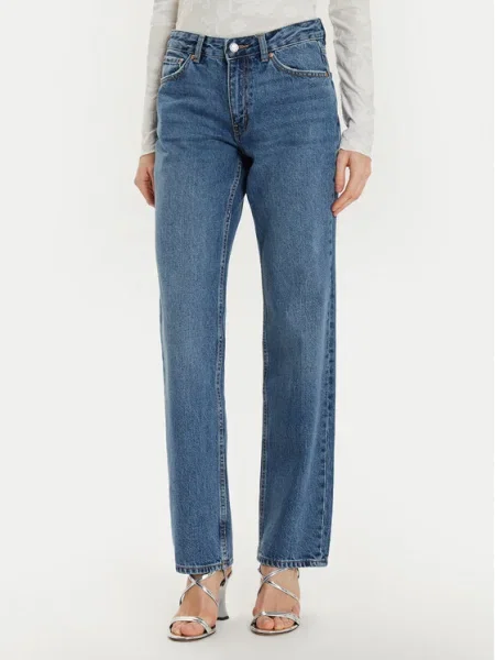 Gina Tricot Blugi Bleumarin Straight Fit