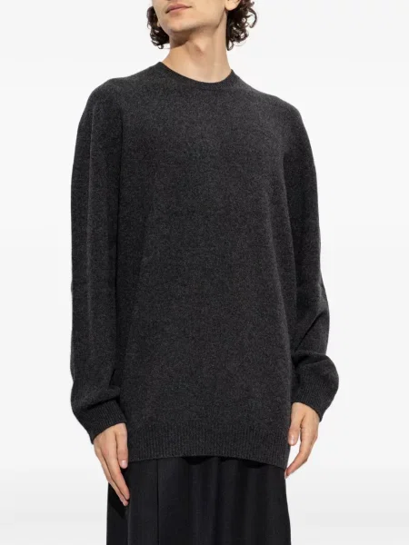 Pulover Jil Sander cu decolteu rotund gri
