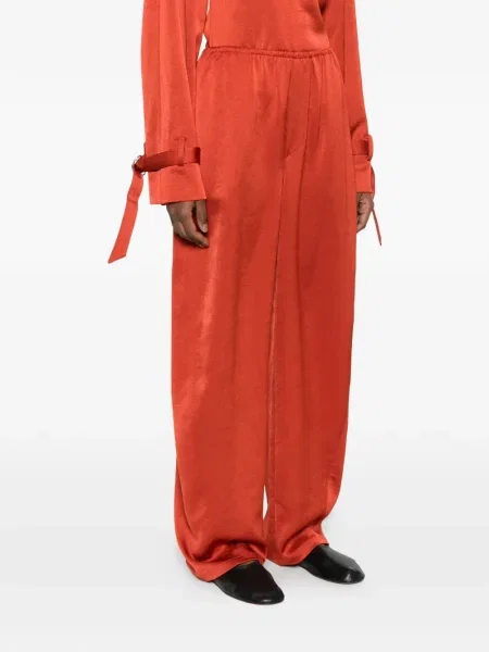 Elastický pas pás kalhoty Nanushka oranžové