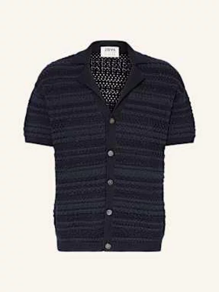 Drykorn Úpletová Košile Resort Ray Comfort Fit tmavě modrá