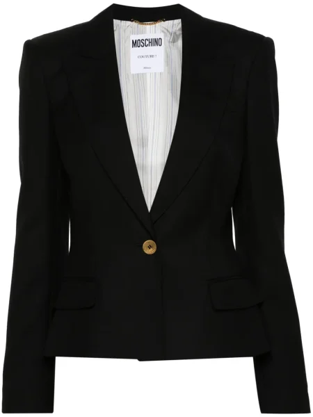 Sacou Moschino de lână negru