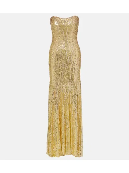Rochie Jenny Packham auriu