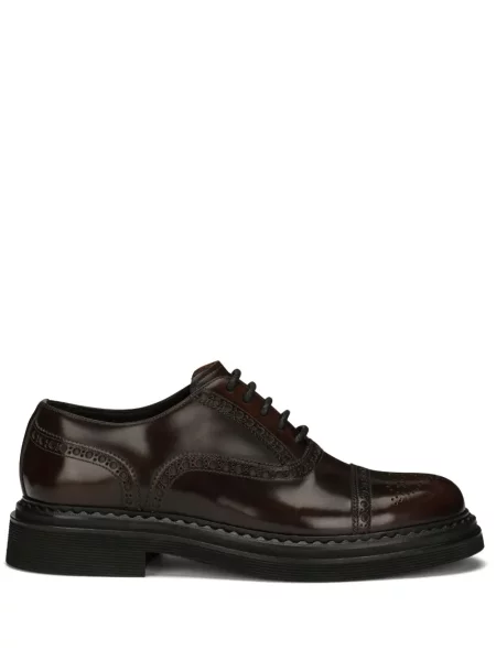 Brogues Dolce & Gabbana cu șireturi din piele