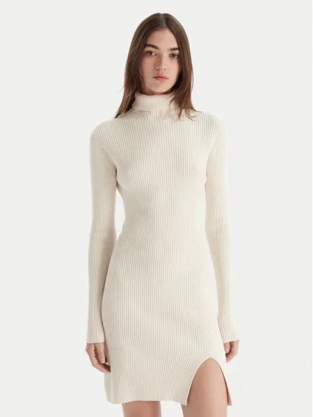 Kontatto Rochie tricotată Écru