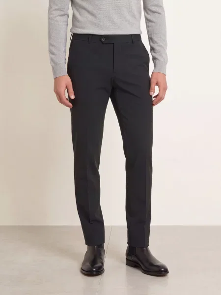 Pt Torino Kalhoty Z Teplákoviny Střih Slim Fit černá