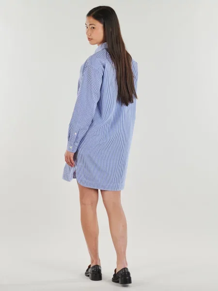 Košeľové šaty Lauren Ralph Lauren modrá