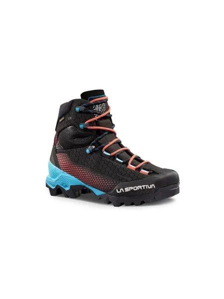 Dámske vysokohorské topánky La Sportiva Aequilibrium ST GTX black/hibiscus čierna