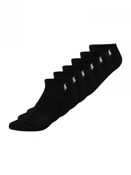 Set de 6 perechi de șosete medii de damă Polo Ralph Lauren negru