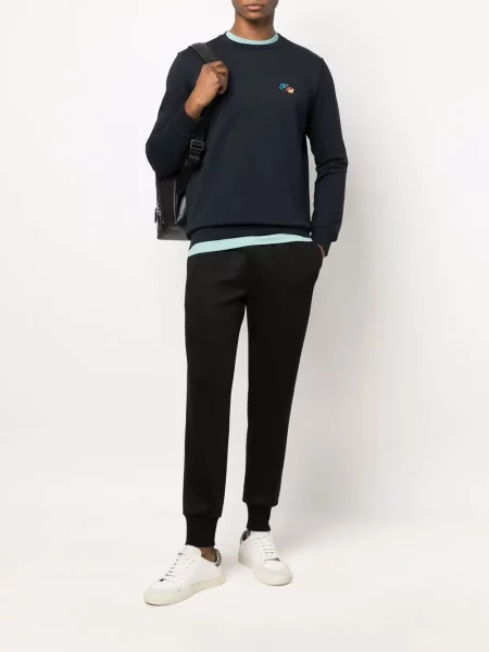 Dryžuotos kelnės Paul Smith juoda
