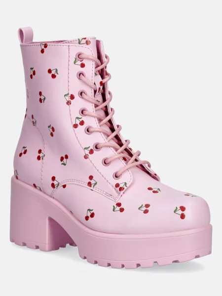 Koi Footwear bocanci Cherry Passion Platform Boots roz