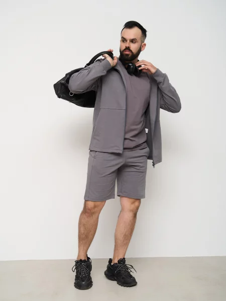 Костюмный спортивный костюм Handy Wear серый