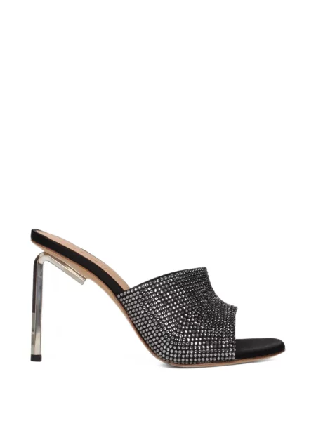 Sandale Off-white din satin alb