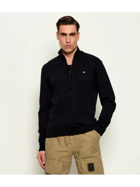 Napapijri Pulover DECATUR FZ | Relaxed fit negru